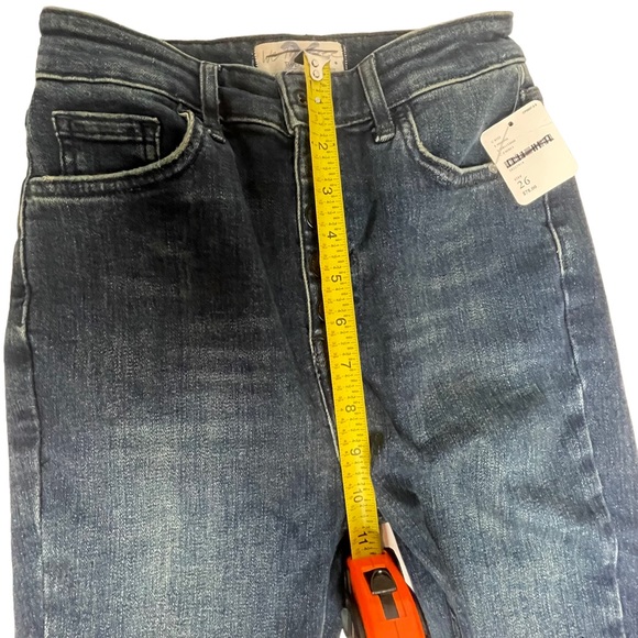 NWT Free People We The Free Skinny Button Fly Distressed Jeans 26 - Picture 10 of 13